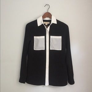Michael Kors | Color Block Button Down Top (XS)